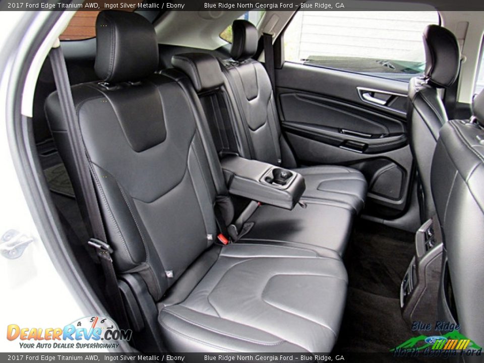 2017 Ford Edge Titanium AWD Ingot Silver Metallic / Ebony Photo #12