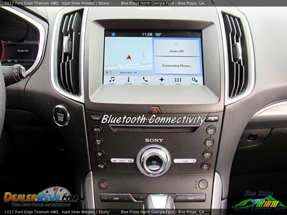 2017 Ford Edge Titanium AWD Ingot Silver Metallic / Ebony Photo #16