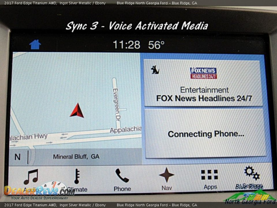 2017 Ford Edge Titanium AWD Ingot Silver Metallic / Ebony Photo #18