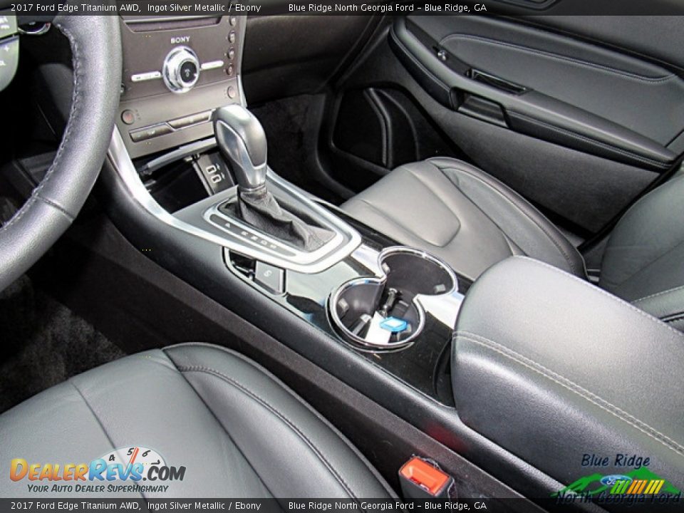 2017 Ford Edge Titanium AWD Ingot Silver Metallic / Ebony Photo #22