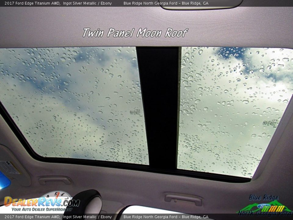 2017 Ford Edge Titanium AWD Ingot Silver Metallic / Ebony Photo #23