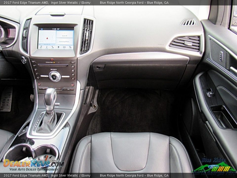 2017 Ford Edge Titanium AWD Ingot Silver Metallic / Ebony Photo #26