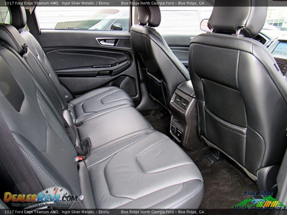 2017 Ford Edge Titanium AWD Ingot Silver Metallic / Ebony Photo #31