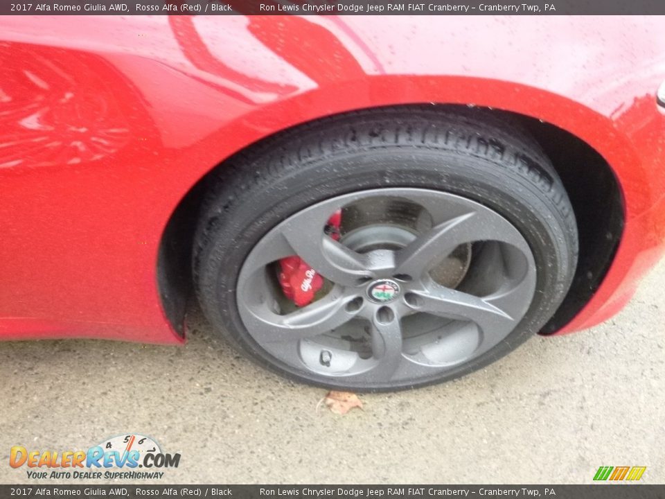 2017 Alfa Romeo Giulia AWD Rosso Alfa (Red) / Black Photo #6