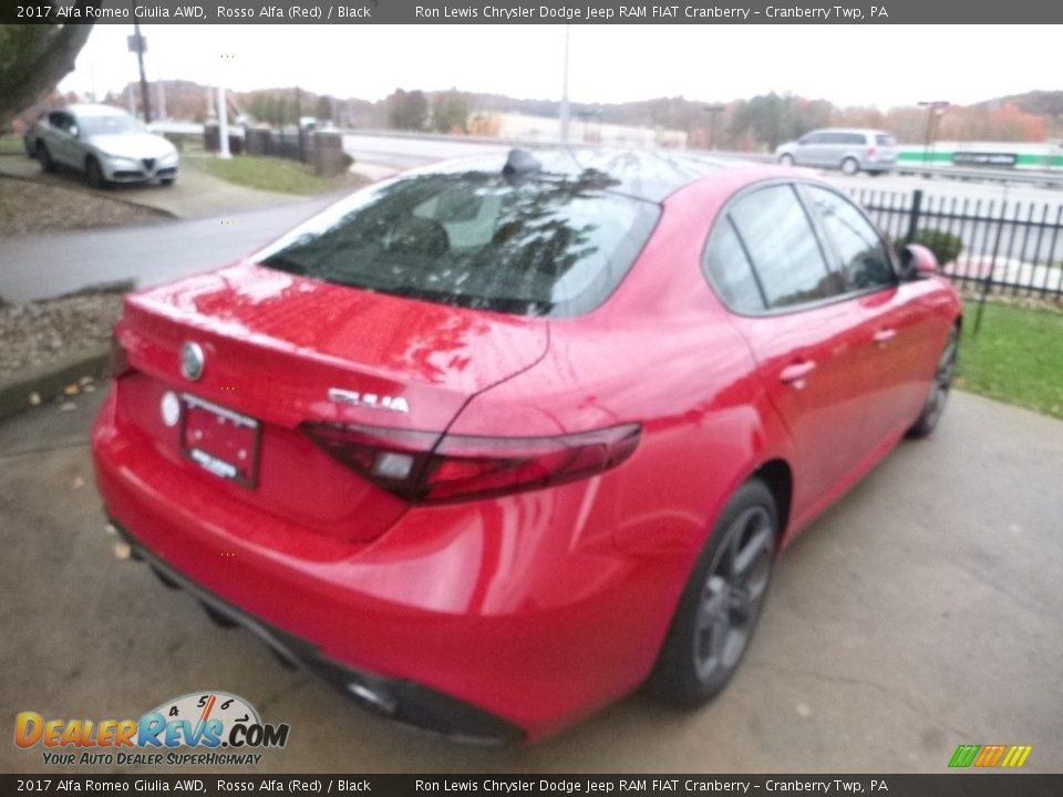 2017 Alfa Romeo Giulia AWD Rosso Alfa (Red) / Black Photo #11