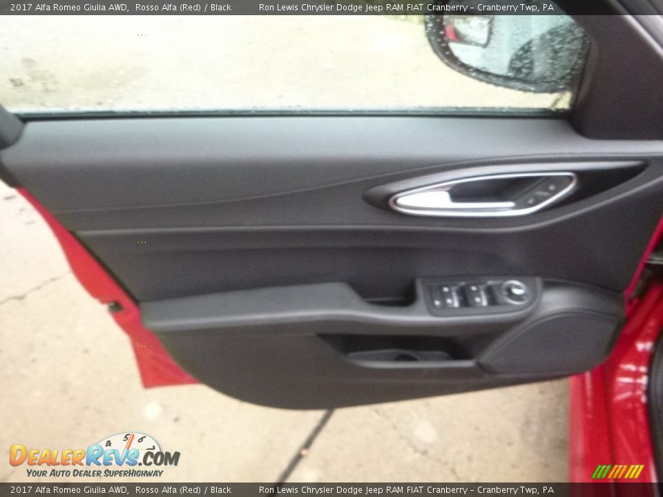 2017 Alfa Romeo Giulia AWD Rosso Alfa (Red) / Black Photo #14