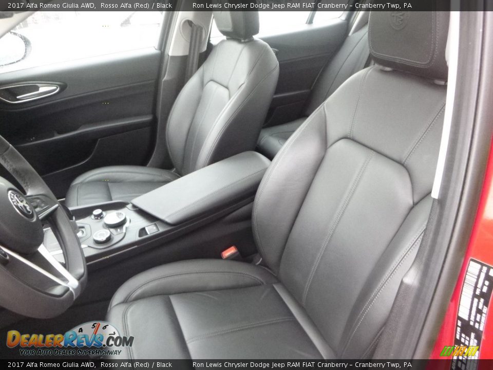 2017 Alfa Romeo Giulia AWD Rosso Alfa (Red) / Black Photo #15