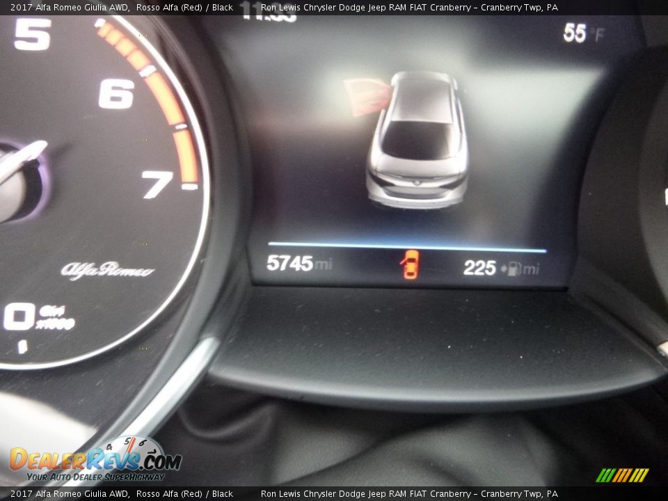2017 Alfa Romeo Giulia AWD Rosso Alfa (Red) / Black Photo #18