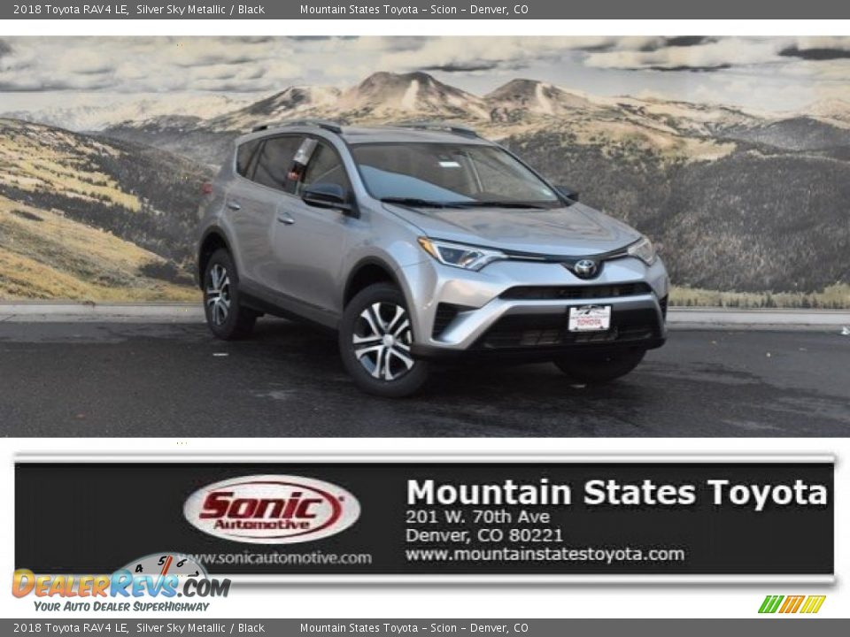 2018 Toyota RAV4 LE Silver Sky Metallic / Black Photo #1