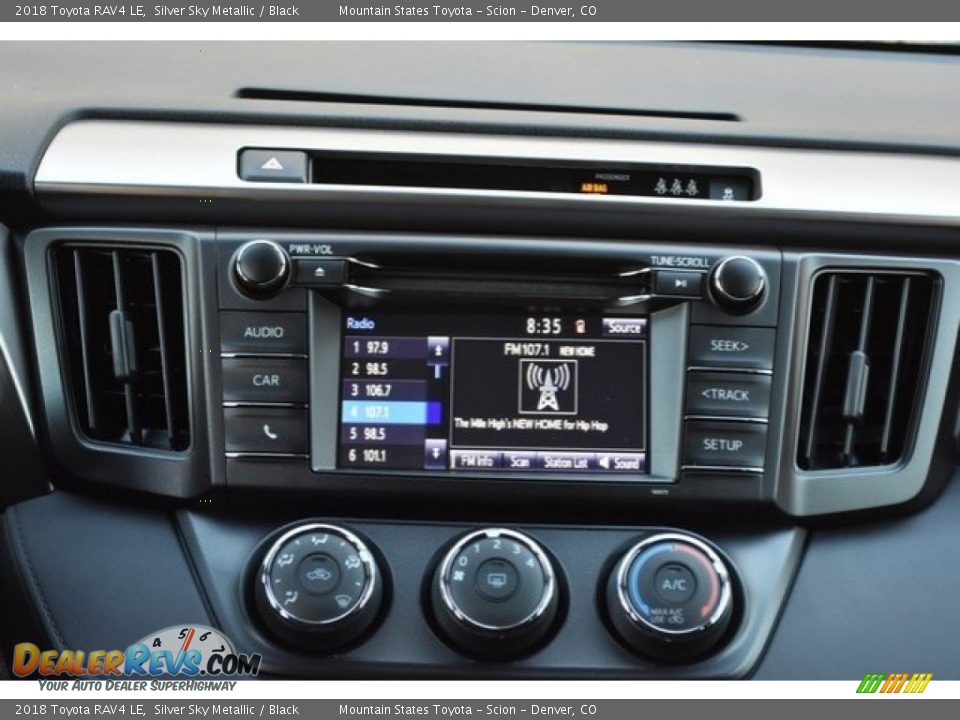 2018 Toyota RAV4 LE Silver Sky Metallic / Black Photo #9