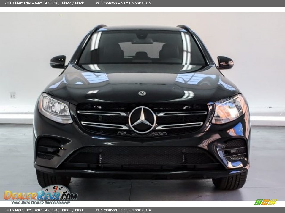 2018 Mercedes-Benz GLC 300 Black / Black Photo #2