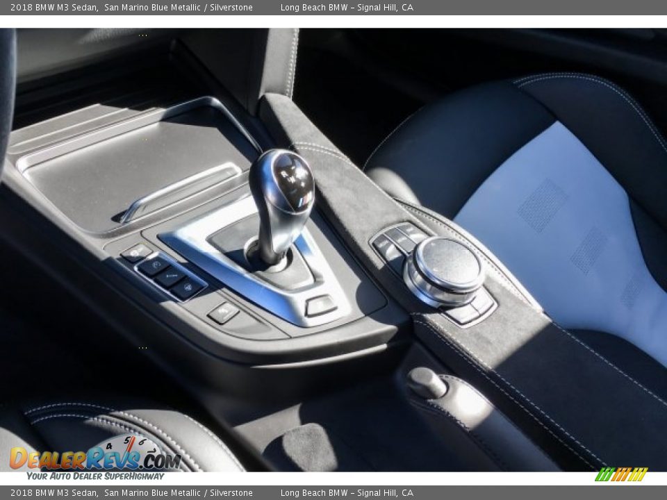 2018 BMW M3 Sedan San Marino Blue Metallic / Silverstone Photo #7
