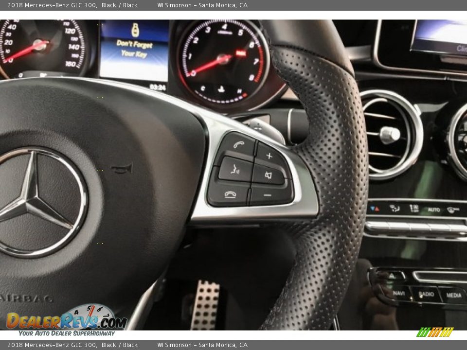 2018 Mercedes-Benz GLC 300 Black / Black Photo #20