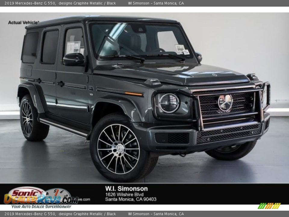 2019 Mercedes-Benz G 550 designo Graphite Metallic / Black Photo #1