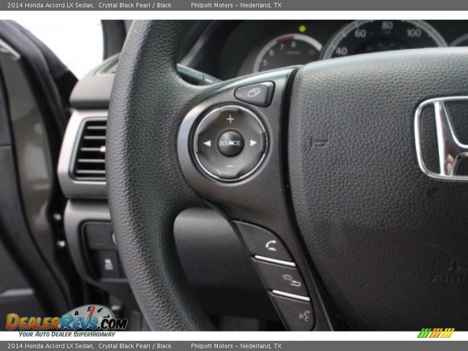 2014 Honda Accord LX Sedan Crystal Black Pearl / Black Photo #21