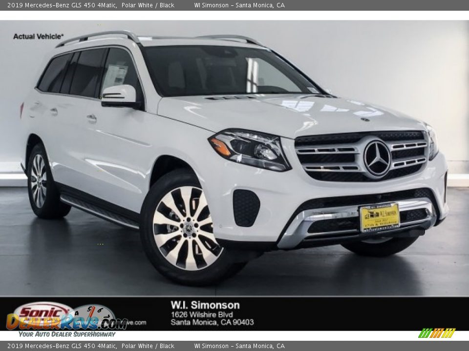 2019 Mercedes-Benz GLS 450 4Matic Polar White / Black Photo #1