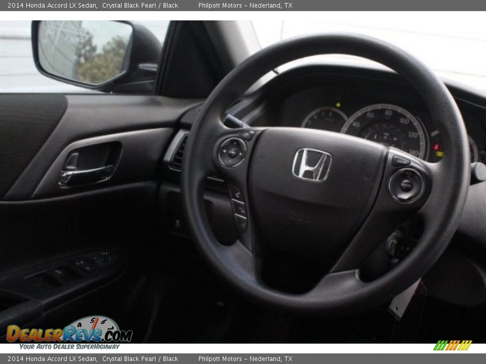 2014 Honda Accord LX Sedan Crystal Black Pearl / Black Photo #28