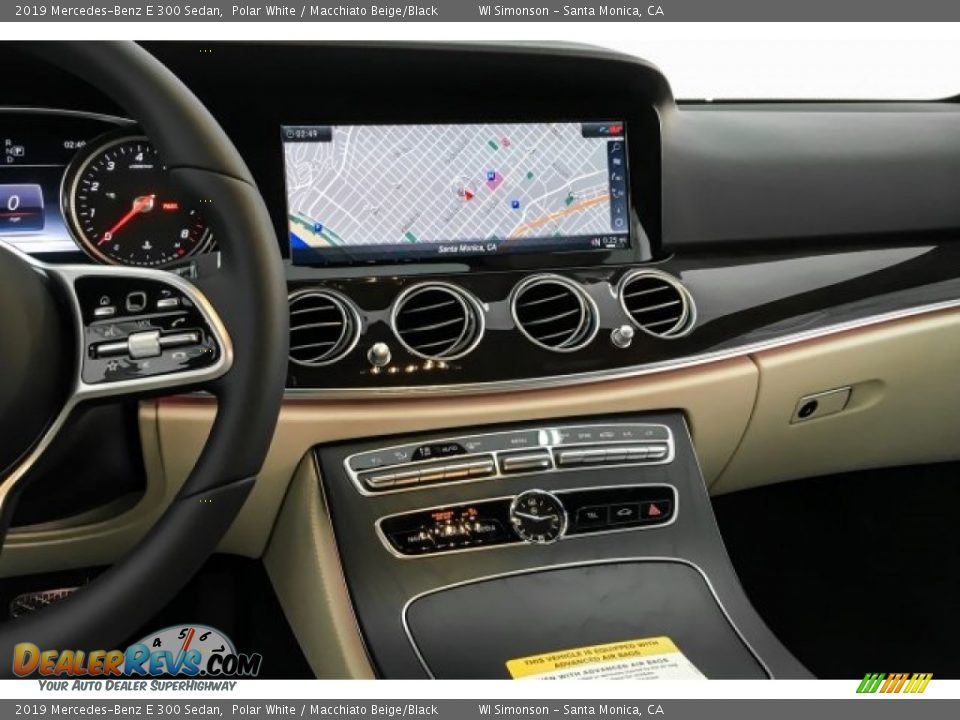2019 Mercedes-Benz E 300 Sedan Polar White / Macchiato Beige/Black Photo #6