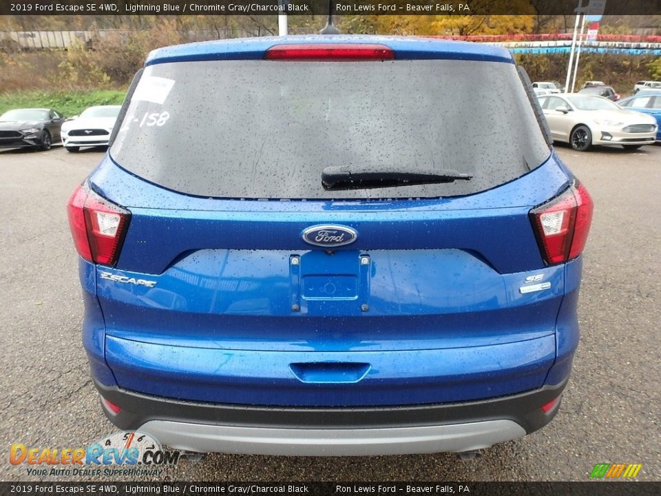 2019 Ford Escape SE 4WD Lightning Blue / Chromite Gray/Charcoal Black Photo #4