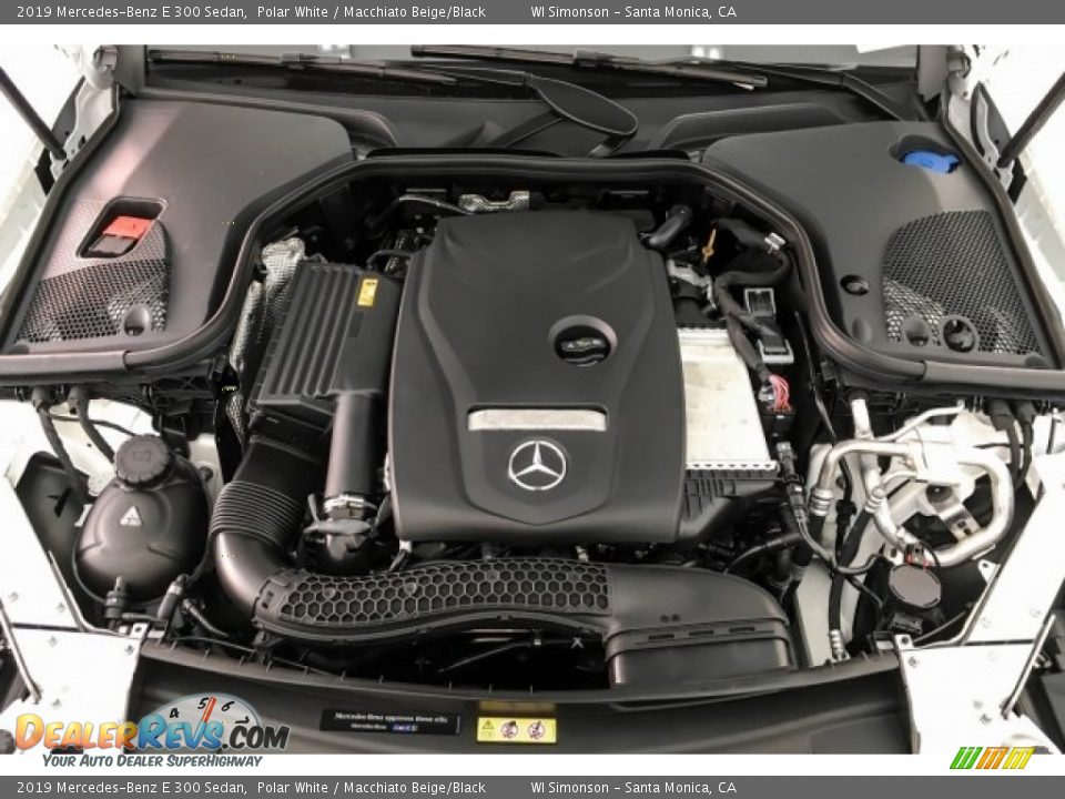 2019 Mercedes-Benz E 300 Sedan Polar White / Macchiato Beige/Black Photo #8