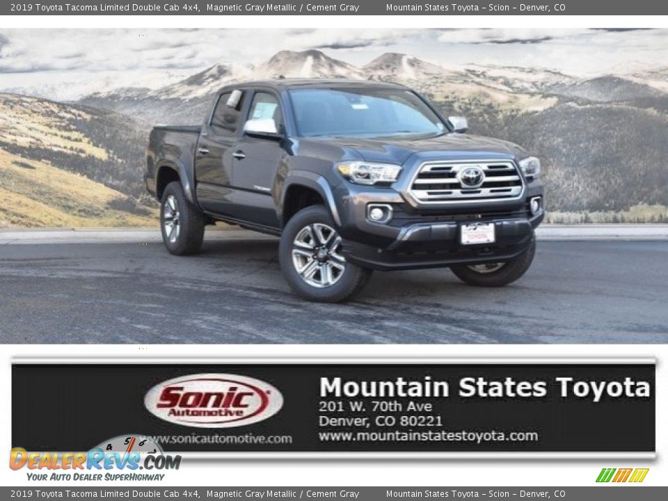 2019 Toyota Tacoma Limited Double Cab 4x4 Magnetic Gray Metallic / Cement Gray Photo #1