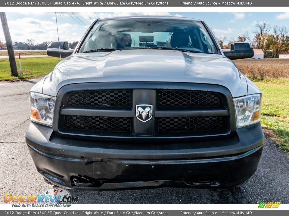 2012 Dodge Ram 1500 ST Quad Cab 4x4 Bright White / Dark Slate Gray/Medium Graystone Photo #9