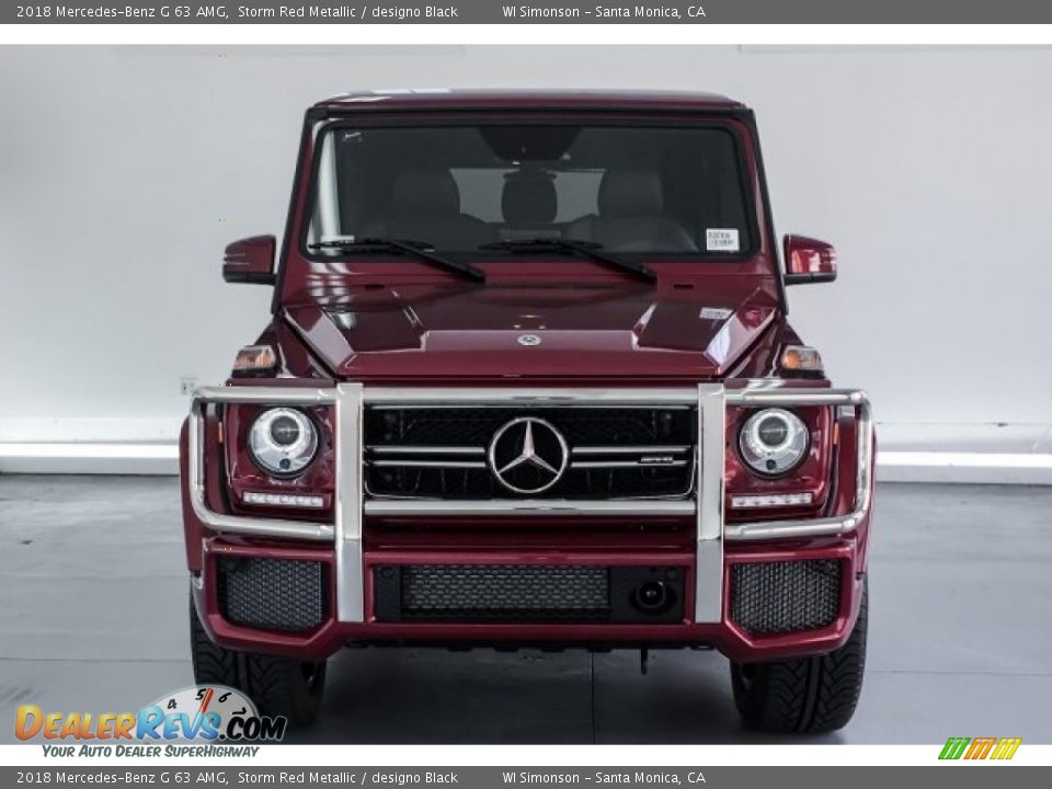 2018 Mercedes-Benz G 63 AMG Storm Red Metallic / designo Black Photo #2