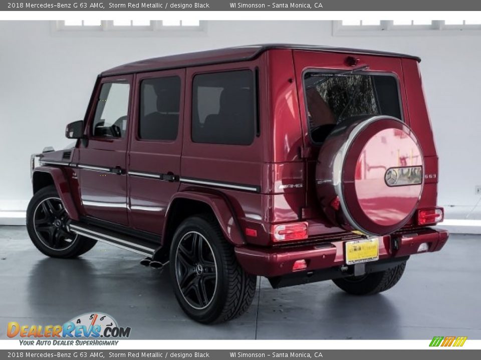 2018 Mercedes-Benz G 63 AMG Storm Red Metallic / designo Black Photo #10