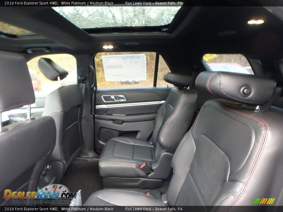 Rear Seat of 2019 Ford Explorer Sport 4WD Photo #12