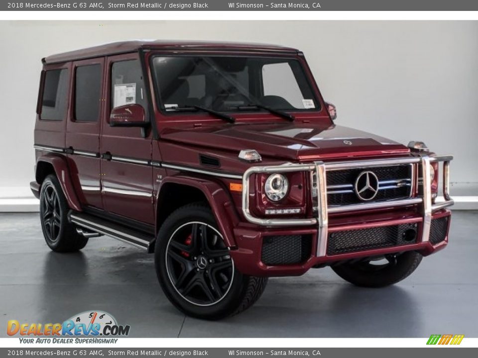 2018 Mercedes-Benz G 63 AMG Storm Red Metallic / designo Black Photo #16