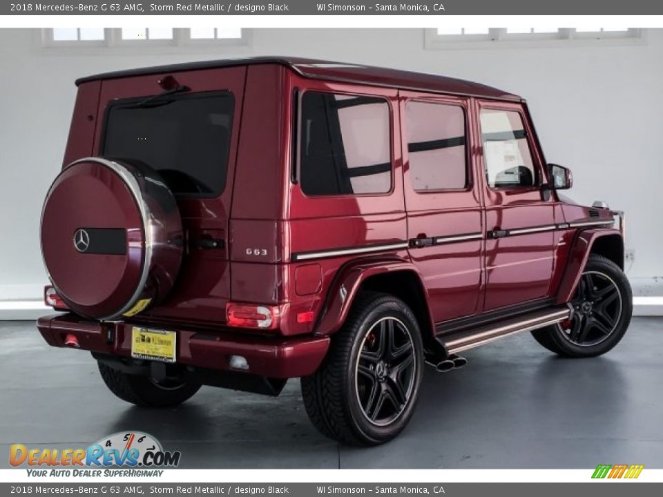 2018 Mercedes-Benz G 63 AMG Storm Red Metallic / designo Black Photo #18
