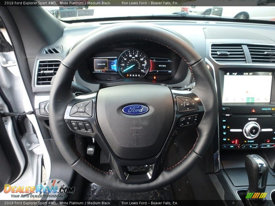2019 Ford Explorer Sport 4WD Steering Wheel Photo #17
