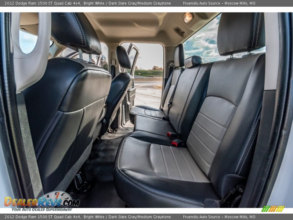 2012 Dodge Ram 1500 ST Quad Cab 4x4 Bright White / Dark Slate Gray/Medium Graystone Photo #29