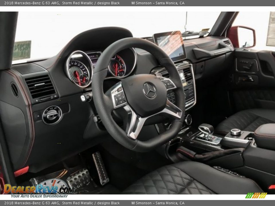 2018 Mercedes-Benz G 63 AMG Storm Red Metallic / designo Black Photo #24