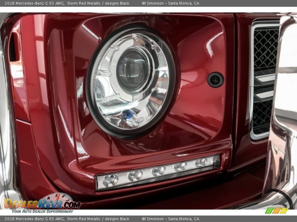 2018 Mercedes-Benz G 63 AMG Storm Red Metallic / designo Black Photo #33
