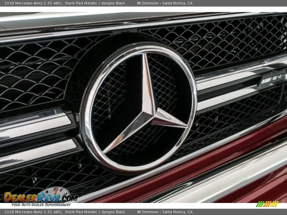 2018 Mercedes-Benz G 63 AMG Storm Red Metallic / designo Black Photo #34