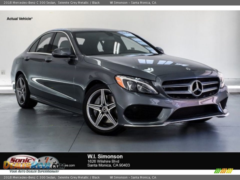 2018 Mercedes-Benz C 300 Sedan Selenite Grey Metallic / Black Photo #1