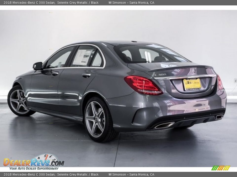 2018 Mercedes-Benz C 300 Sedan Selenite Grey Metallic / Black Photo #2