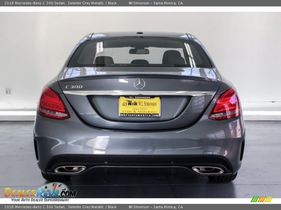 2018 Mercedes-Benz C 300 Sedan Selenite Grey Metallic / Black Photo #3