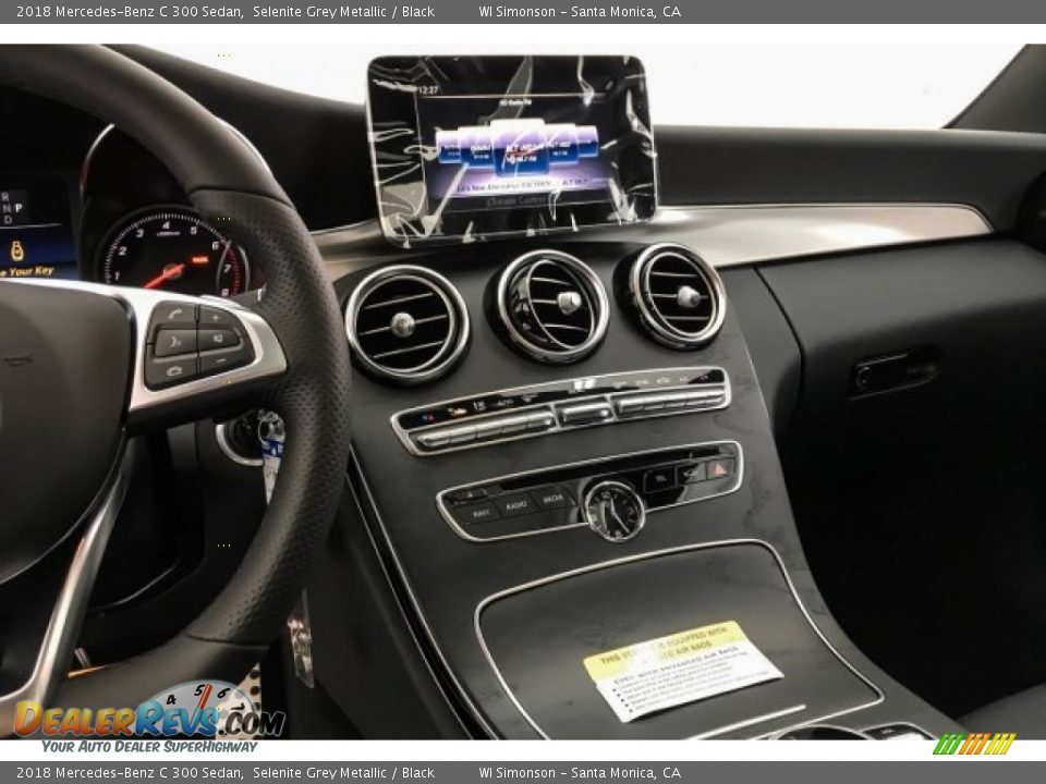 2018 Mercedes-Benz C 300 Sedan Selenite Grey Metallic / Black Photo #6
