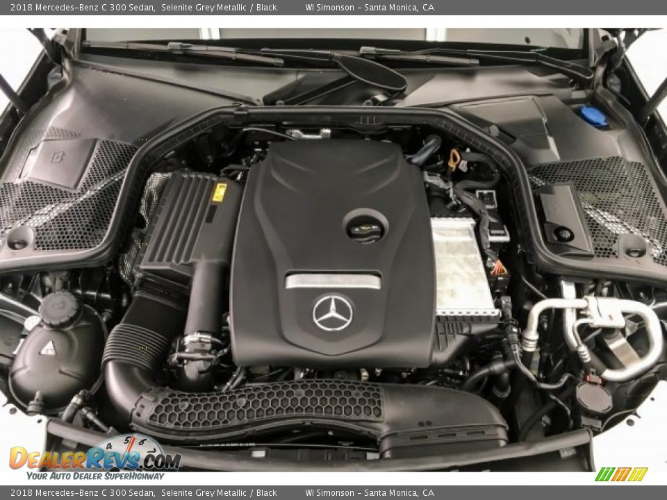 2018 Mercedes-Benz C 300 Sedan Selenite Grey Metallic / Black Photo #8