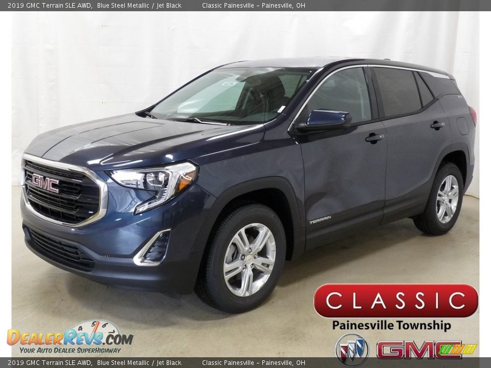 2019 GMC Terrain SLE AWD Blue Steel Metallic / Jet Black Photo #1