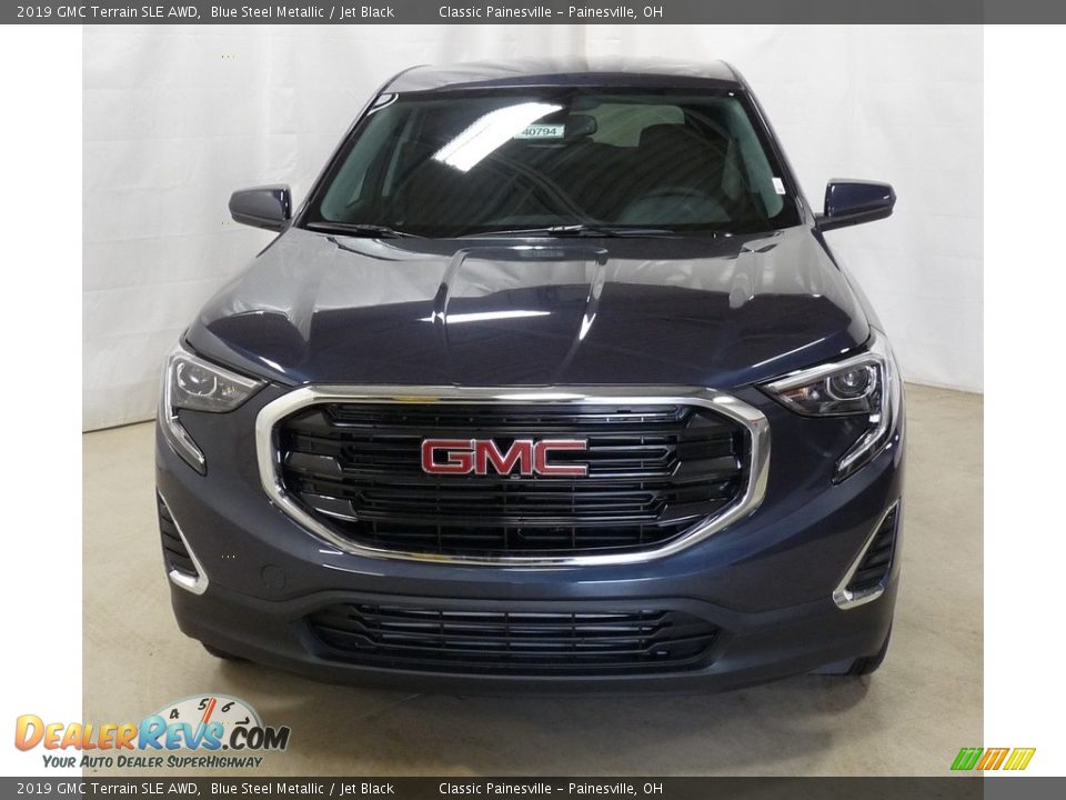 2019 GMC Terrain SLE AWD Blue Steel Metallic / Jet Black Photo #4