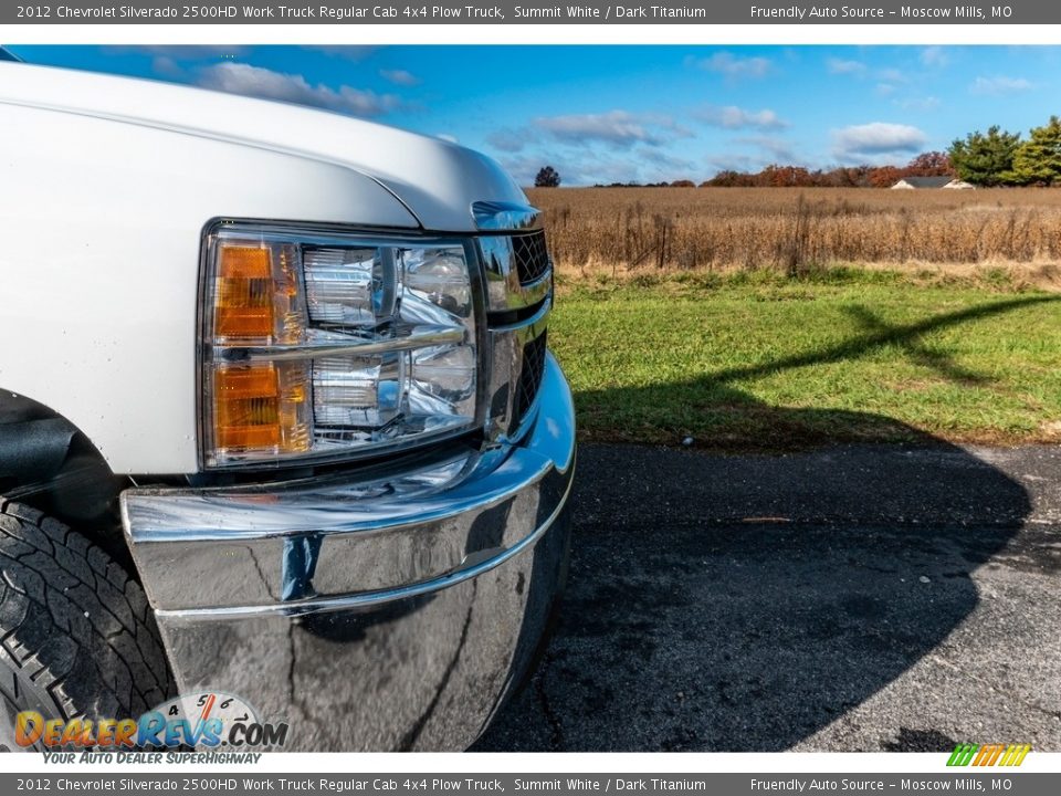 2012 Chevrolet Silverado 2500HD Work Truck Regular Cab 4x4 Plow Truck Summit White / Dark Titanium Photo #10