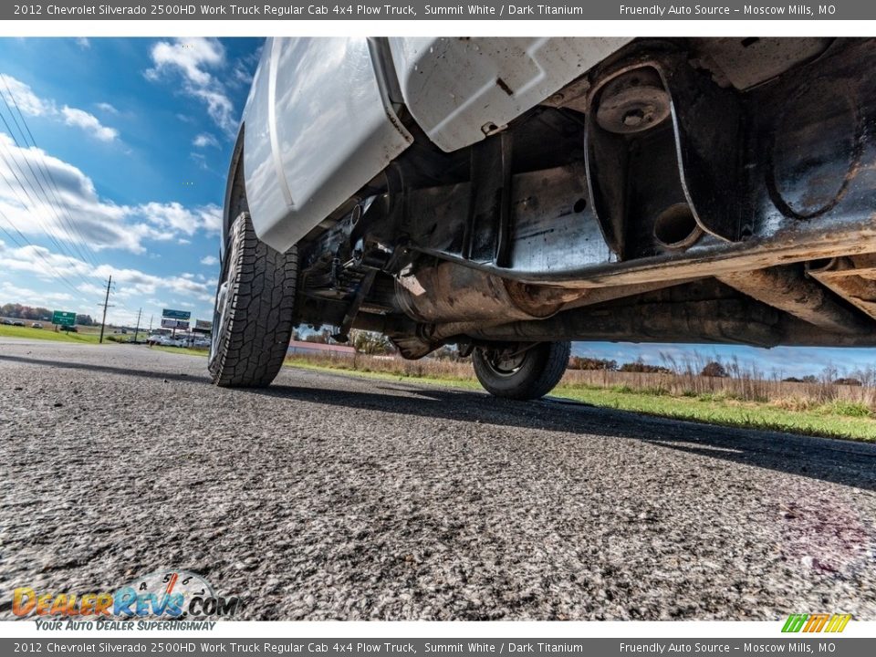 2012 Chevrolet Silverado 2500HD Work Truck Regular Cab 4x4 Plow Truck Summit White / Dark Titanium Photo #18