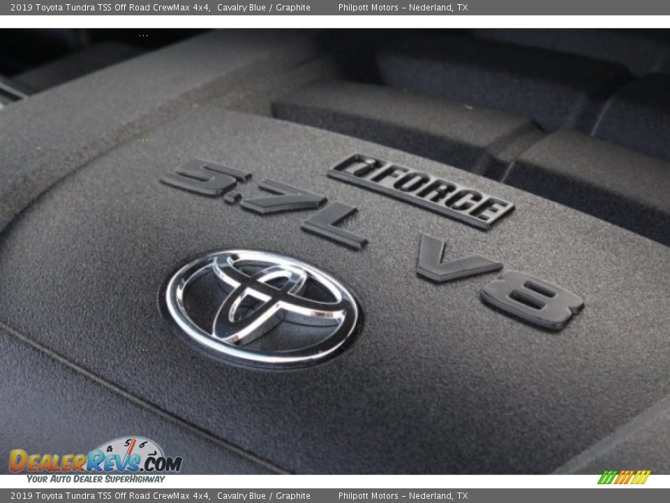2019 Toyota Tundra TSS Off Road CrewMax 4x4 Cavalry Blue / Graphite Photo #34