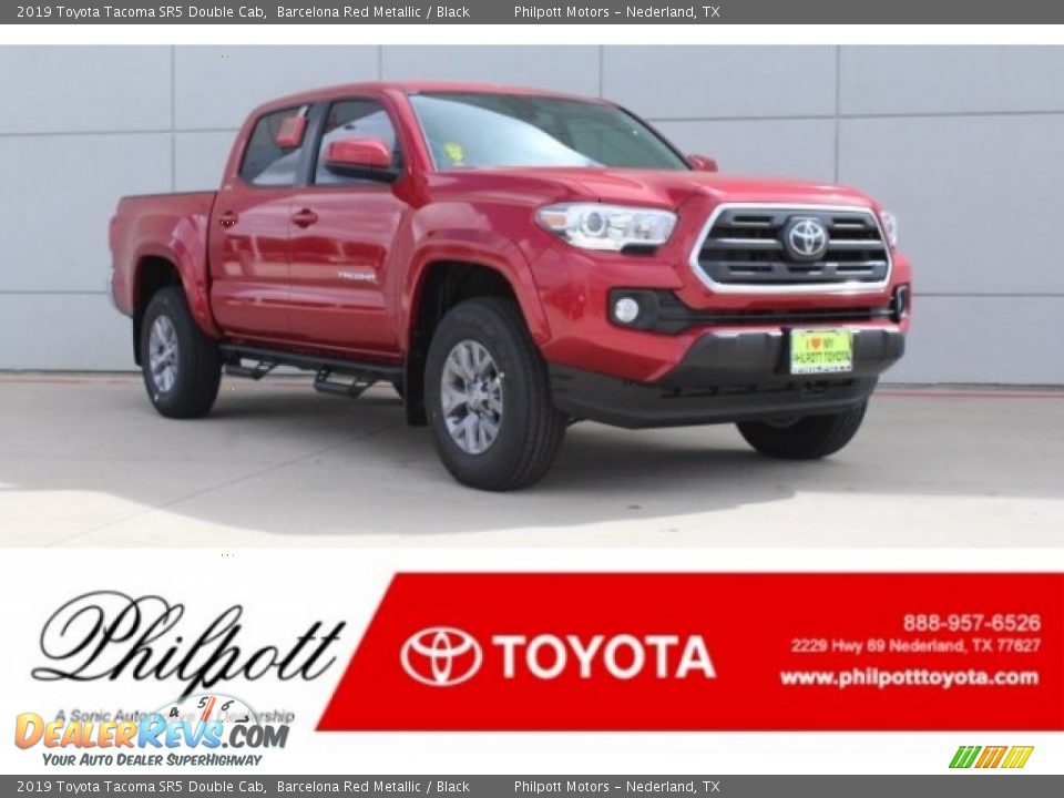 2019 Toyota Tacoma SR5 Double Cab Barcelona Red Metallic / Black Photo #1