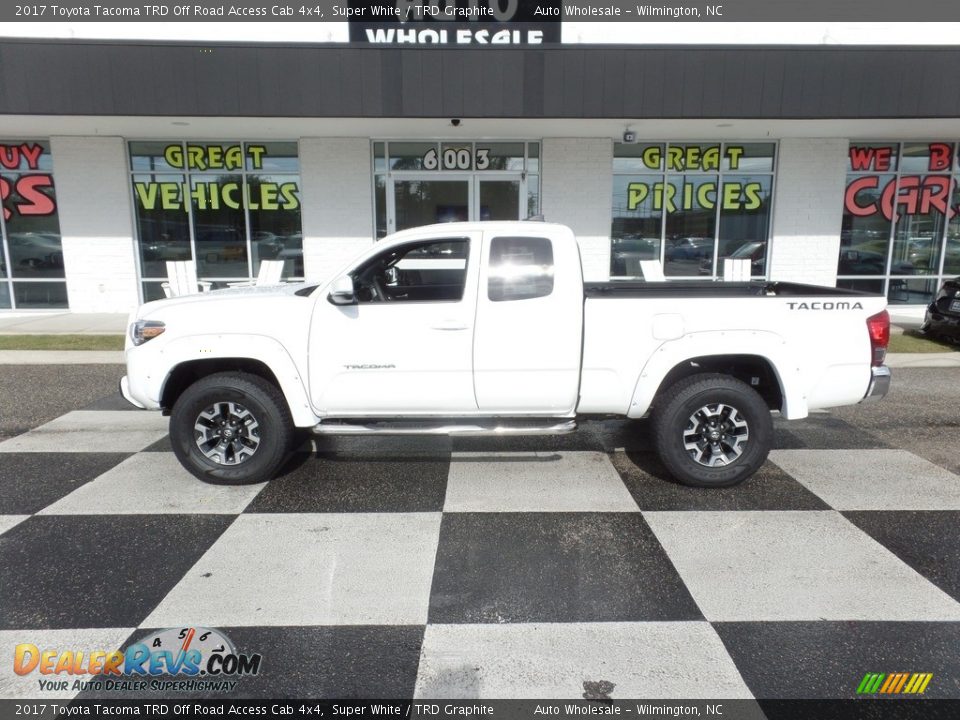 2017 Toyota Tacoma TRD Off Road Access Cab 4x4 Super White / TRD Graphite Photo #1