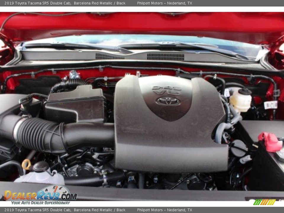 2019 Toyota Tacoma SR5 Double Cab Barcelona Red Metallic / Black Photo #31