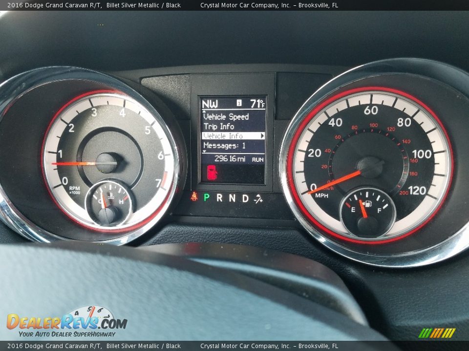 2016 Dodge Grand Caravan R/T Billet Silver Metallic / Black Photo #15